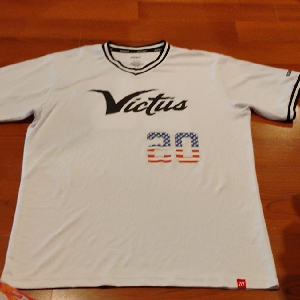 White Victus Sports Jersey with Number 20